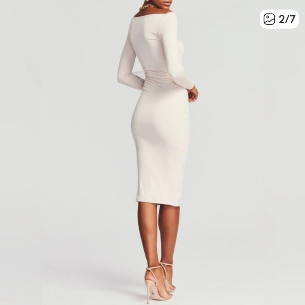 SER.O.YA White Long Sleeve Dress